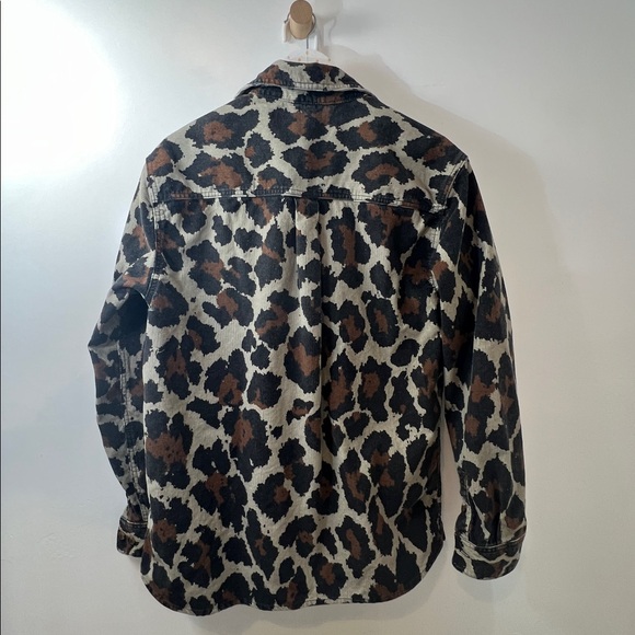 Urban Outfitters patterened cordoroy overshirt in a leopard print sz M mens - Picture 3 of 5